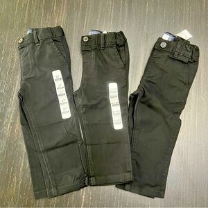 The Children's Place Black Casual Bottoms with Belt Loops 1 2T, 2 18-24 mos